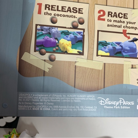NWT. Disney Hungry Hungry Hippos jungle cruise game. Disney exclusive - Picture 3 of 7